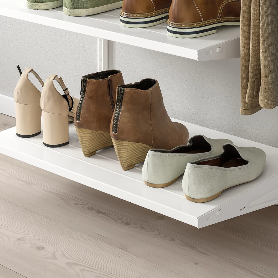 Полка для обуви - IKEA BOAXEL/БОАКСЕЛЬ ИКЕА, 80x40 см, белый (изображение №2)