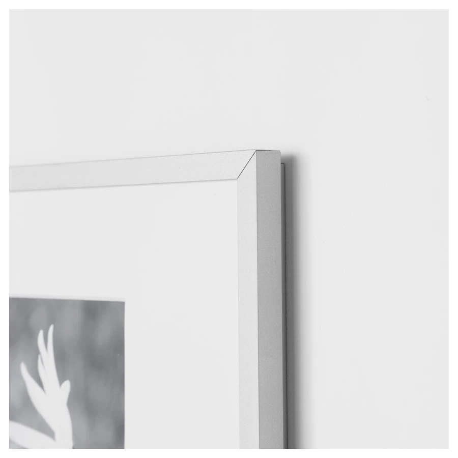 Рамка - IKEA LOMVIKEN, 21х30 см, серый, ЛОМВИКЕН ИКЕА (изображение №3)