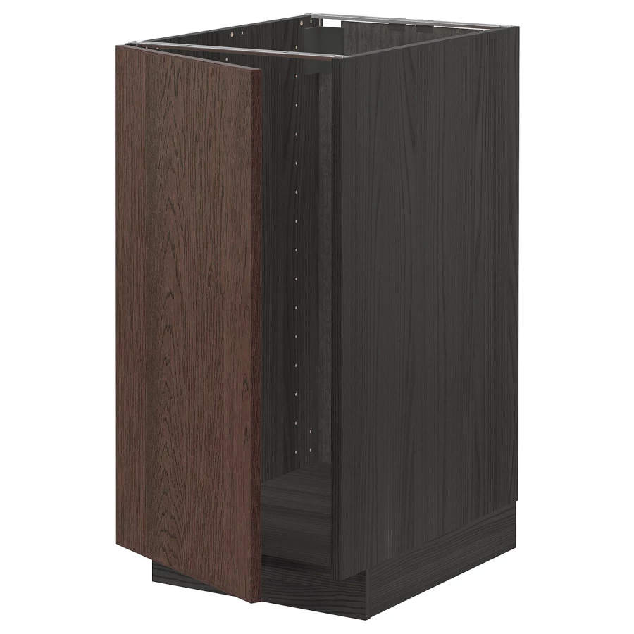 Напольный шкаф - IKEA METOD, 88x62x40см, черный/коричневый, МЕТОД ИКЕА (изображение №1)