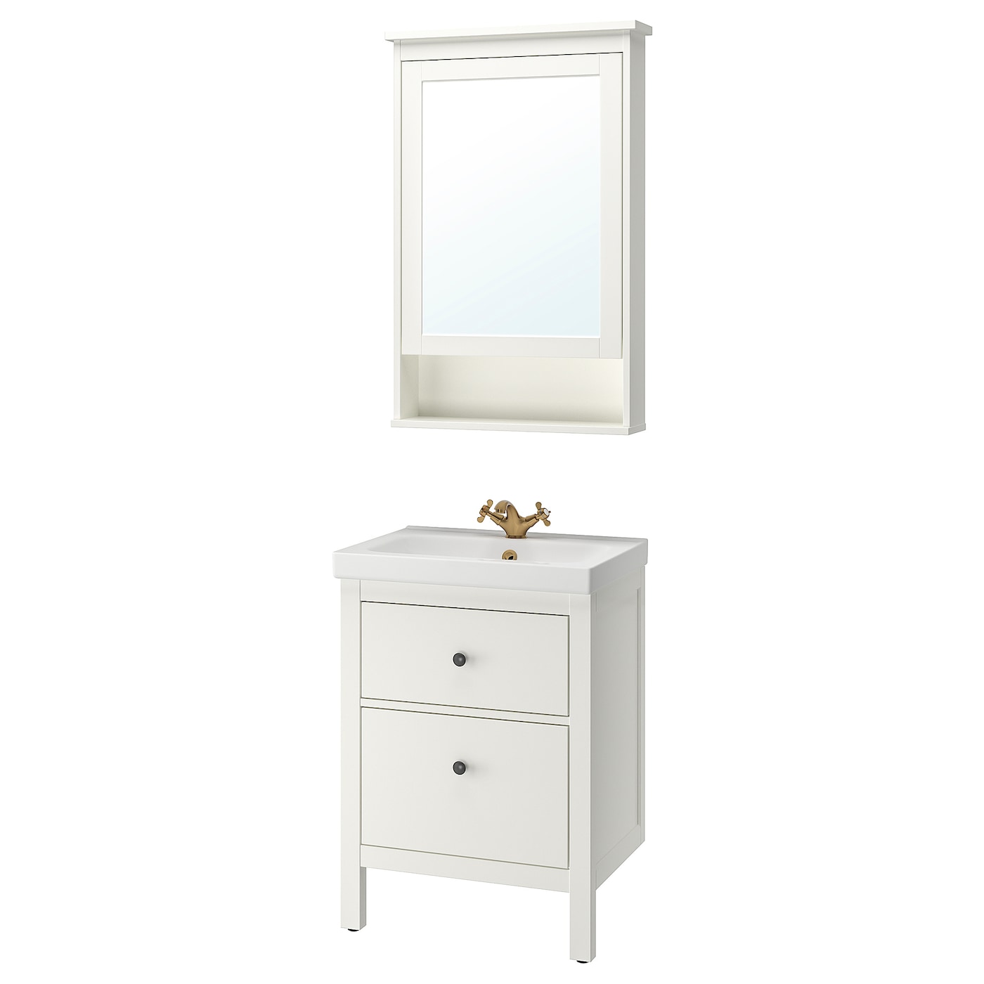 Комбинация для ванной - IKEA HEMNES/ODENSVIK, 63х49х89 см, белый ...