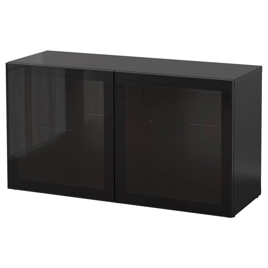 Шкаф - IKEA BESTÅ/BESTA/БЕСТО ИКЕА, 120x42x64 см,черный (изображение №1)