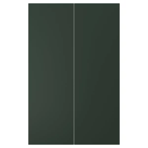 Дверцы для шкафа - HAVSTORP IKEA/ ХАВСТОРП ИКЕА, 80х25,4 см, темно-зеленый