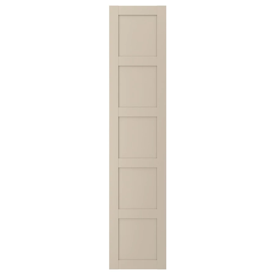 Дверь с петлями -  BERGSBO IKEA/ БЕРГСБУ ИКЕА, 229х50 см,  серо-бежевый (изображение №1)