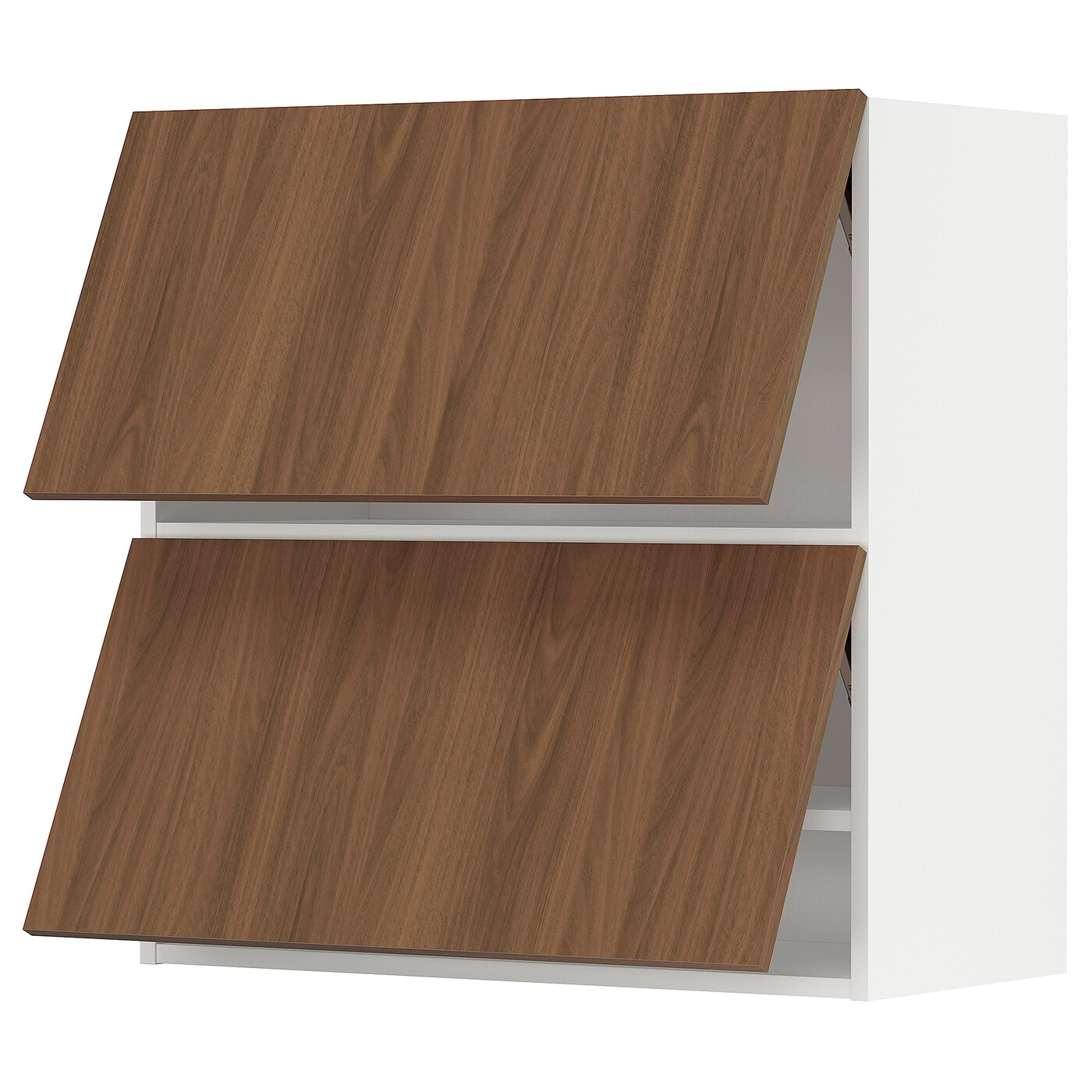 Навесной шкаф - METOD IKEA/ МЕТОД ИКЕА, 80х80  см, белый/коричневый