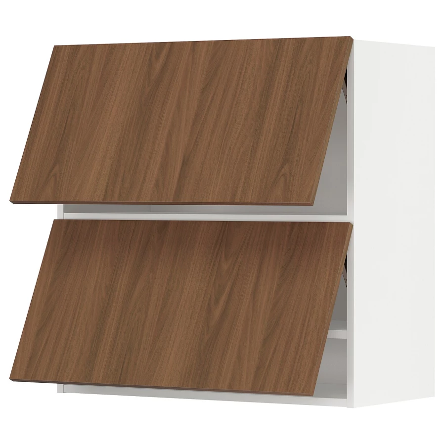 Навесной шкаф - METOD IKEA/ МЕТОД ИКЕА, 80х80  см, белый/коричневый (изображение №1)
