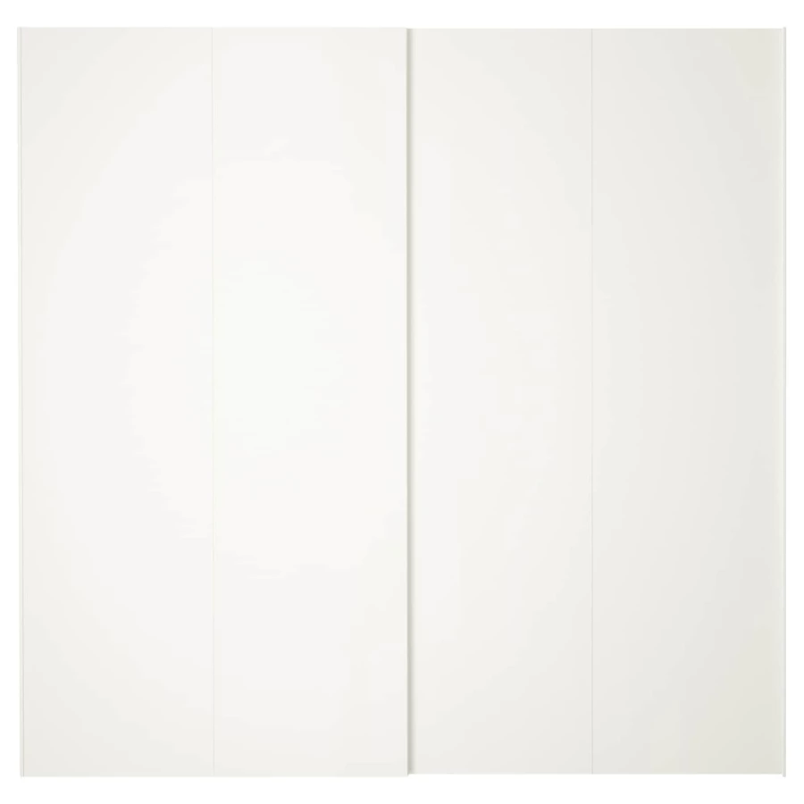 Пара рам раздвижных дверей - HASVIK IKEA/ ХАСВИК ИКЕА, 200х201 см, белый (изображение №1)