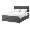 Континентальная кровать - IKEA DUNVIK, 200х180 см, черный, ДУНВИК ИКЕА