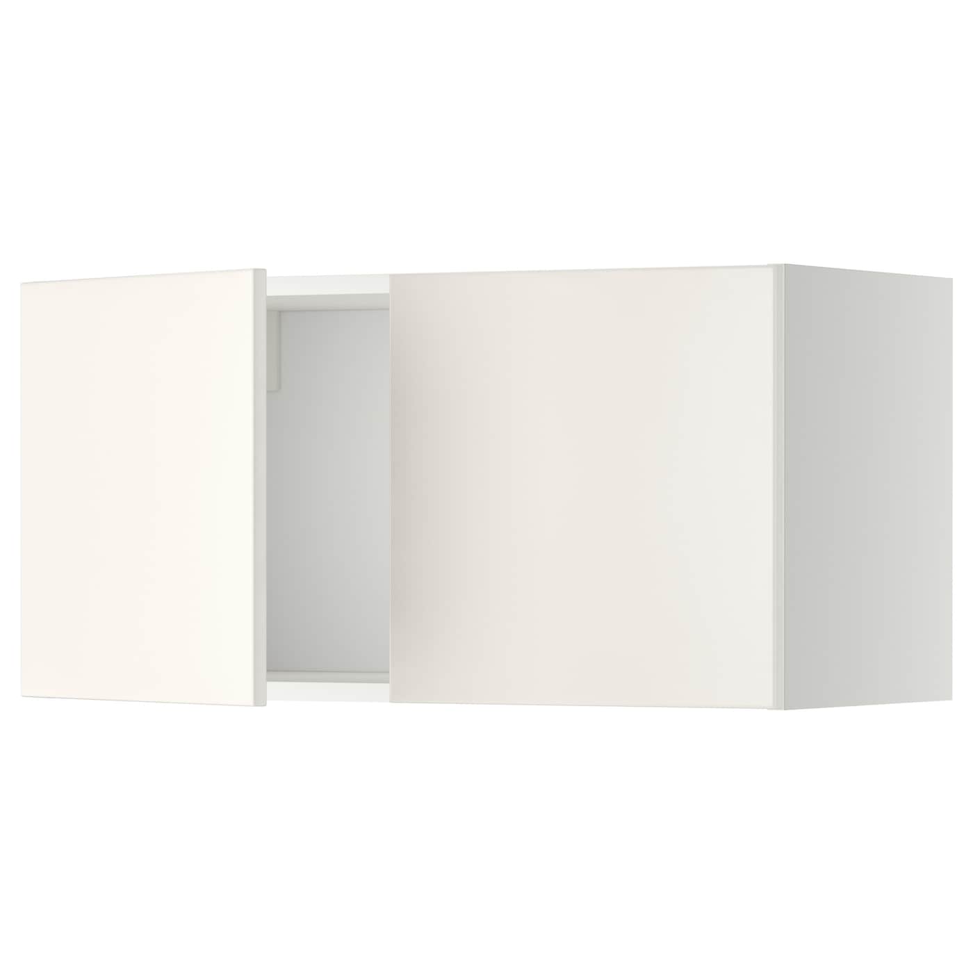 Навесной шкаф - METOD  IKEA/  МЕТОД ИКЕА, 40х80 см, белый/светло-бежевый