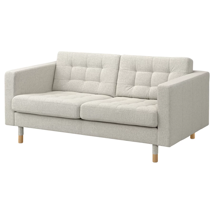 2-местный диван - IKEA LANDSKRONA/ЛАНДСКРОНА ИКЕА, 78х89х164 см, белый (изображение №1)