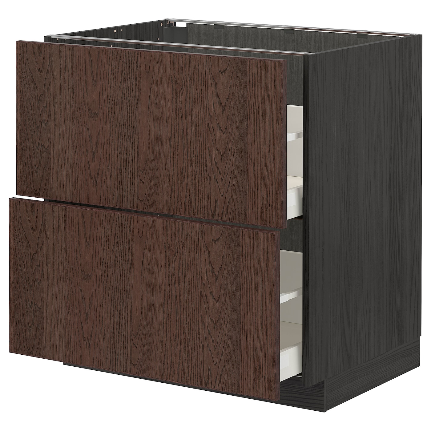 Напольный шкаф  - IKEA METOD MAXIMERA, 88x61,6x80см, черный/коричневый, МЕТОД МАКСИМЕРА ИКЕА
