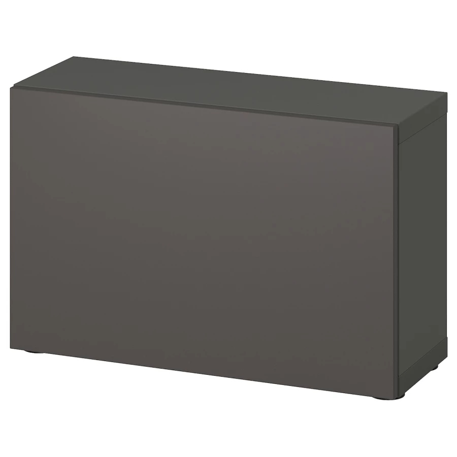 Комбинация для хранения - BESTÅ/ BESTА IKEA/ БЕСТА/БЕСТО ИКЕА, 60х38 см, темно-серый (изображение №1)