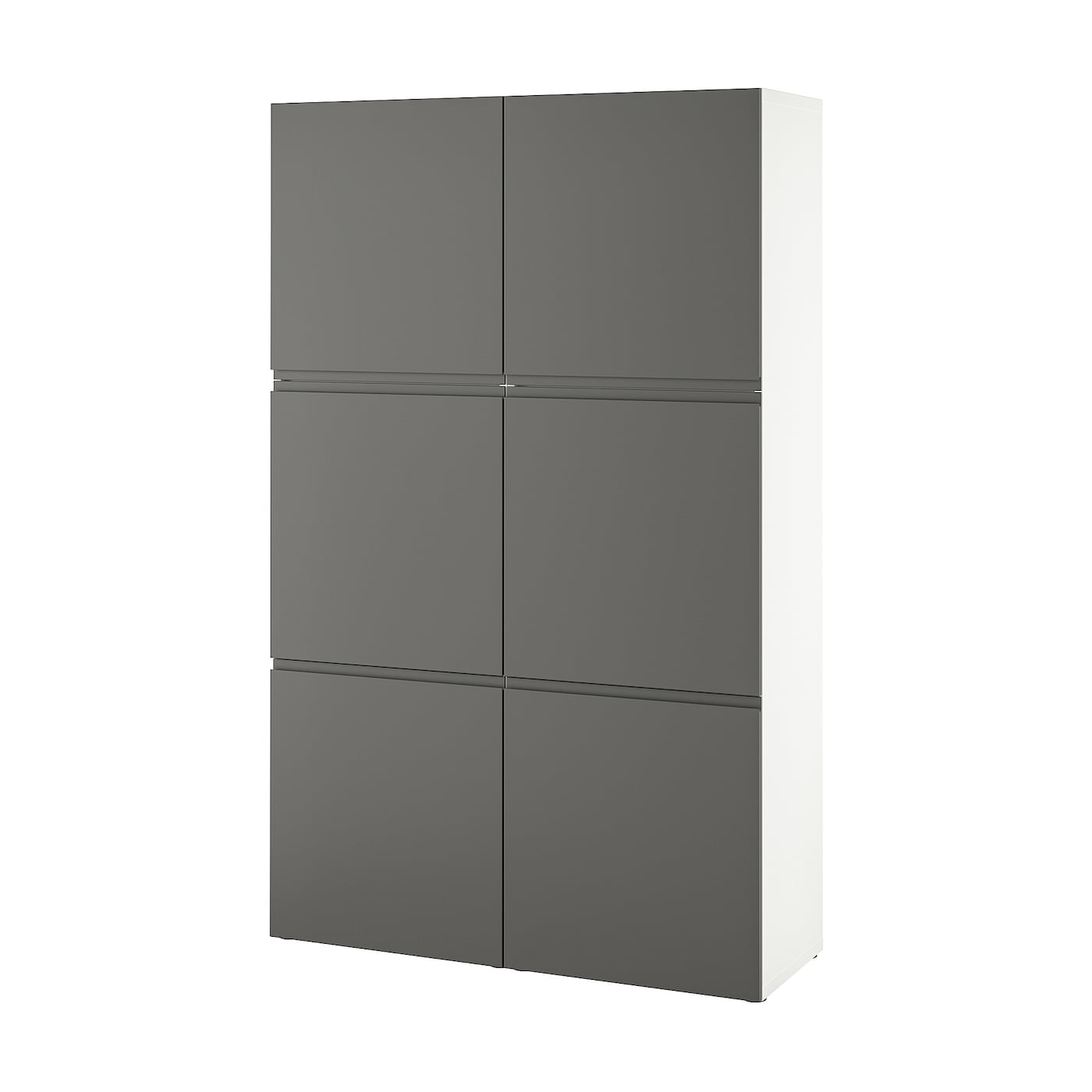 Комбинация для хранения - IKEA BESTÅ/BESTA/ БЕСТА/БЕСТО ИКЕА ,120x42x193 см, серый