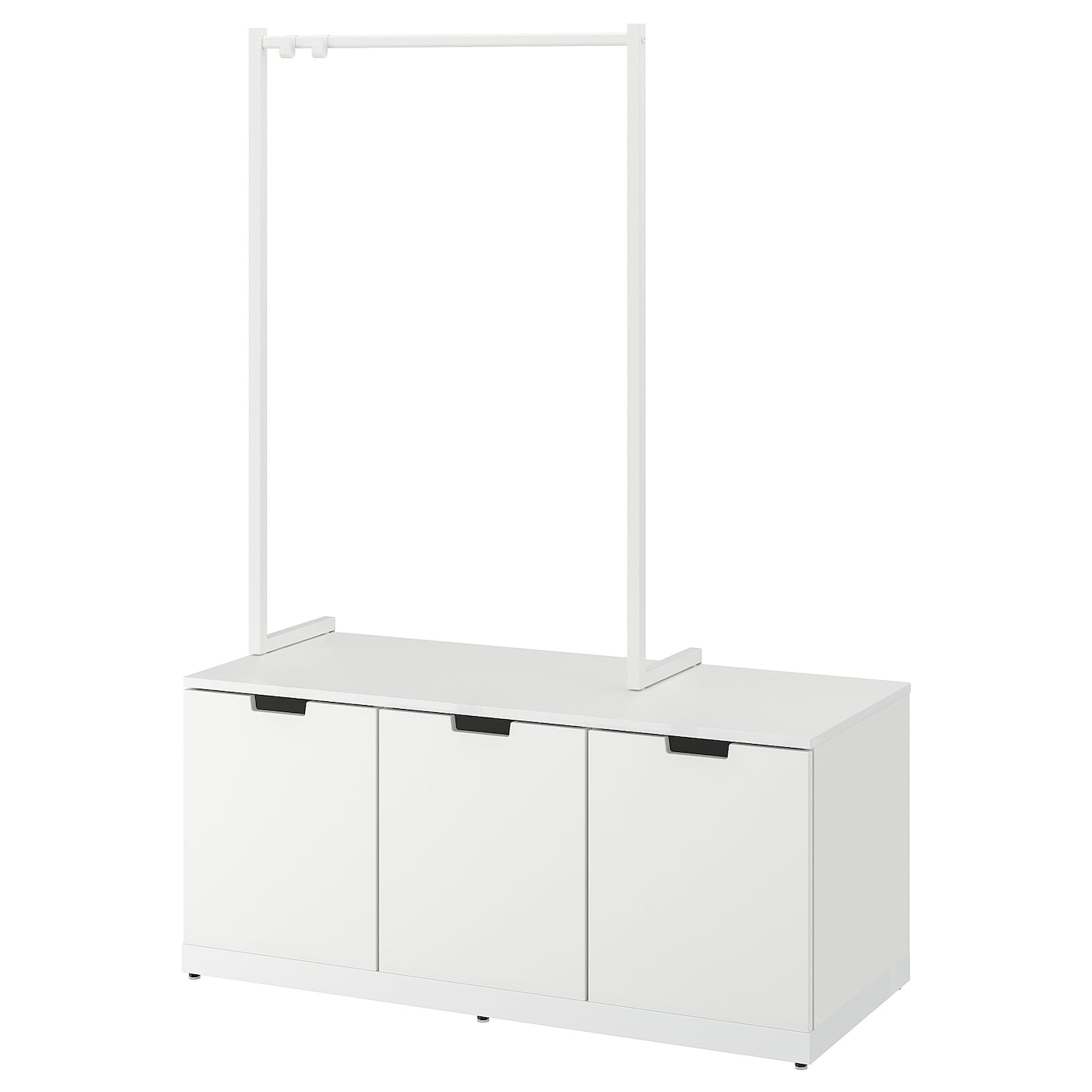 Комод - IKEA NORDLI/НОРДЛИ ИКЕА, 47х120х169 см, белый