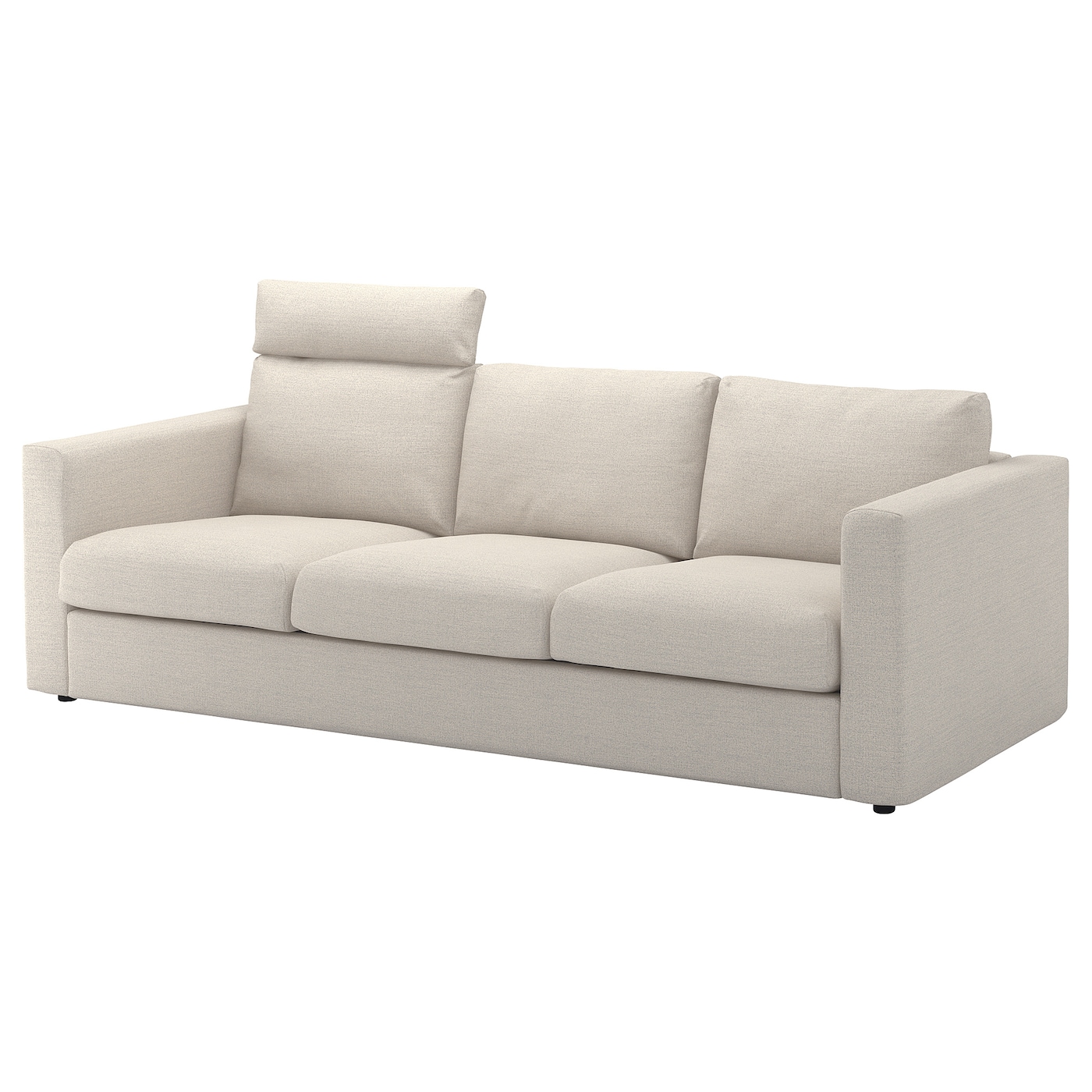 Чехол на 3-местный диван с шезлонгом - IKEA  VIMLE/ВИМЛЕ ИКЕА, 241х103 см,бежевый