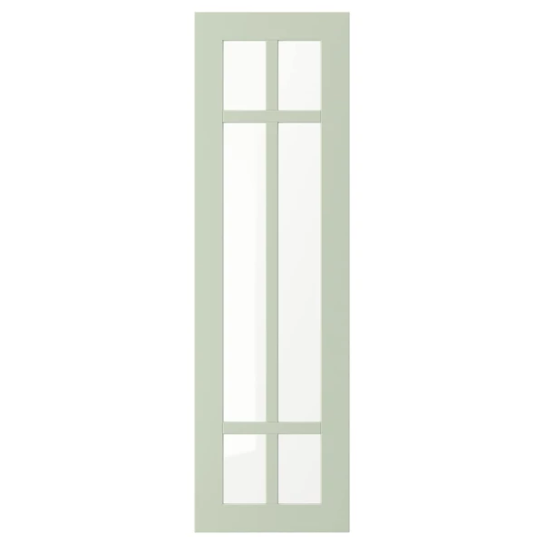 Дверца со стеклом - IKEA STENSUND, 100х30 см, светло-зеленый, СТЕНСУНД ИКЕА