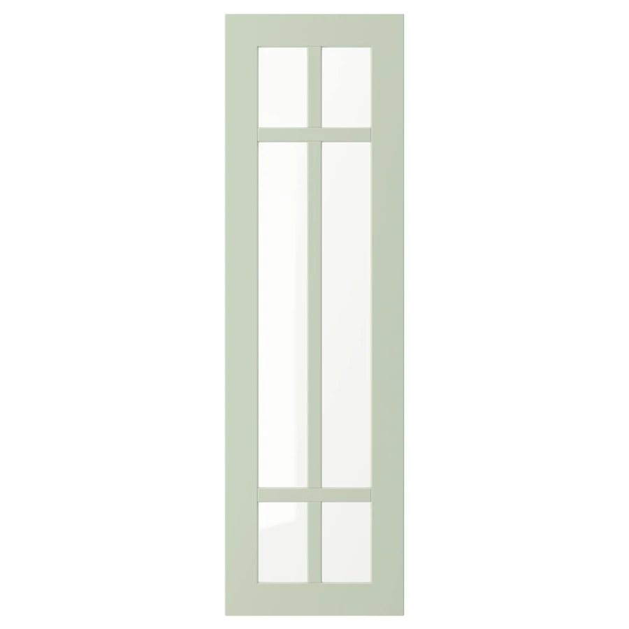 Дверца со стеклом - IKEA STENSUND, 100х30 см, светло-зеленый, СТЕНСУНД ИКЕА (изображение №1)