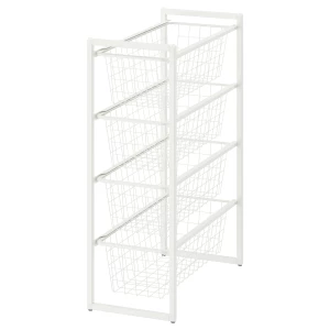 Стеллаж - IKEA JONAXEL, 25х51х70 см, белый, ЙОНАКСЕЛЬ ИКЕА
