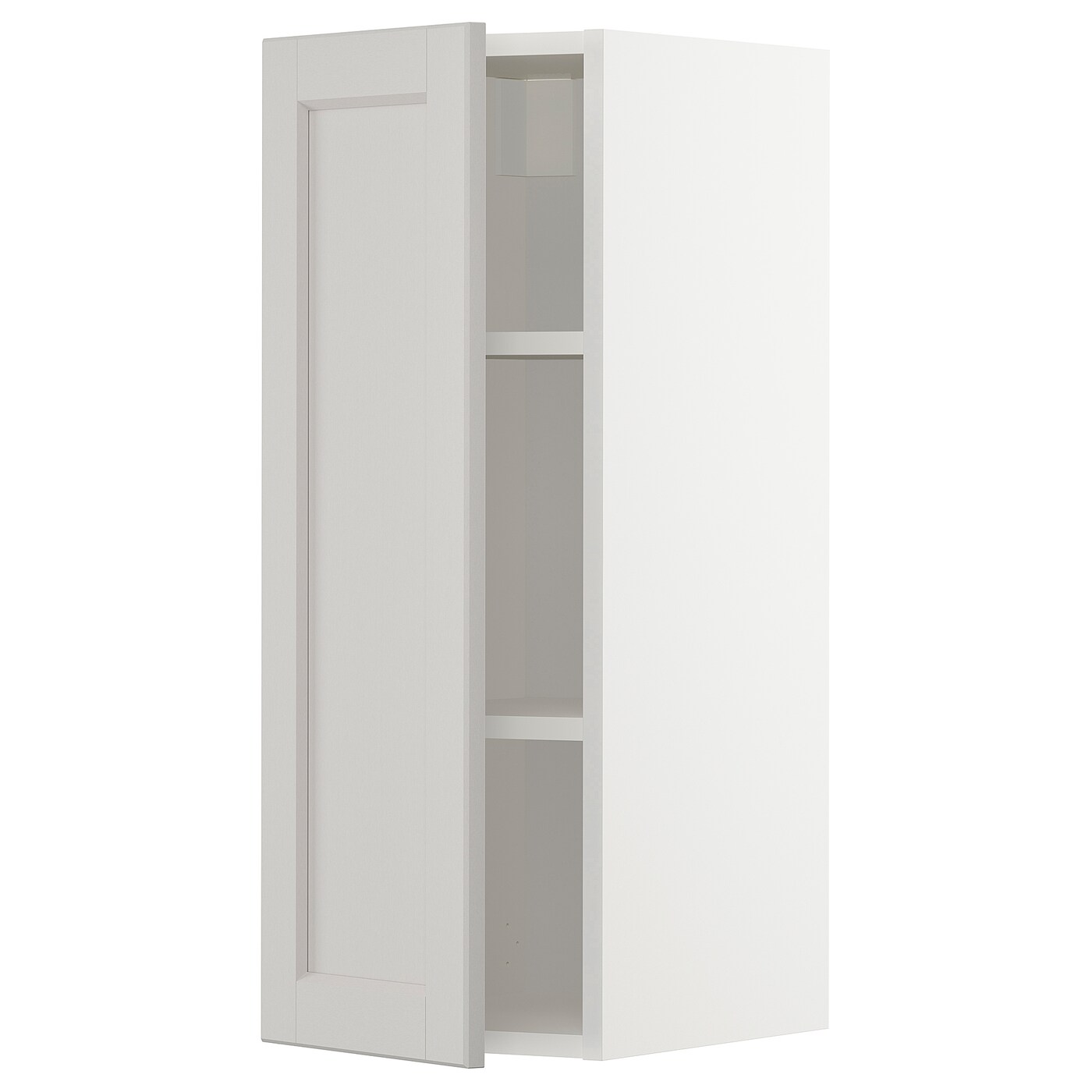 Навесной шкаф с полкой - METOD IKEA/ МЕТОД ИКЕА, 80х30 см, белый/светло-серый