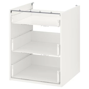 Каркас тумбы с ящиками - IKEA ENHET, 75x60x60см, белый, ЭНХЕТ ИКЕА