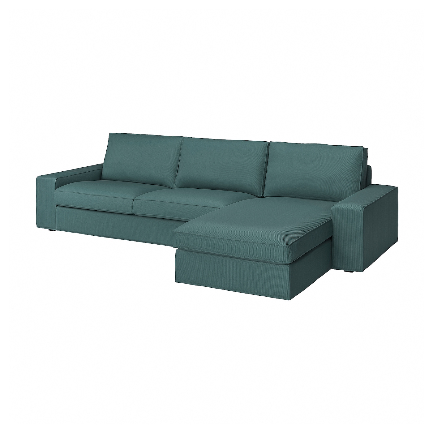3-местный диван и шезлонг - IKEA KIVIK, 83x95/163x318см, синий, КИВИК ИКЕАЕА