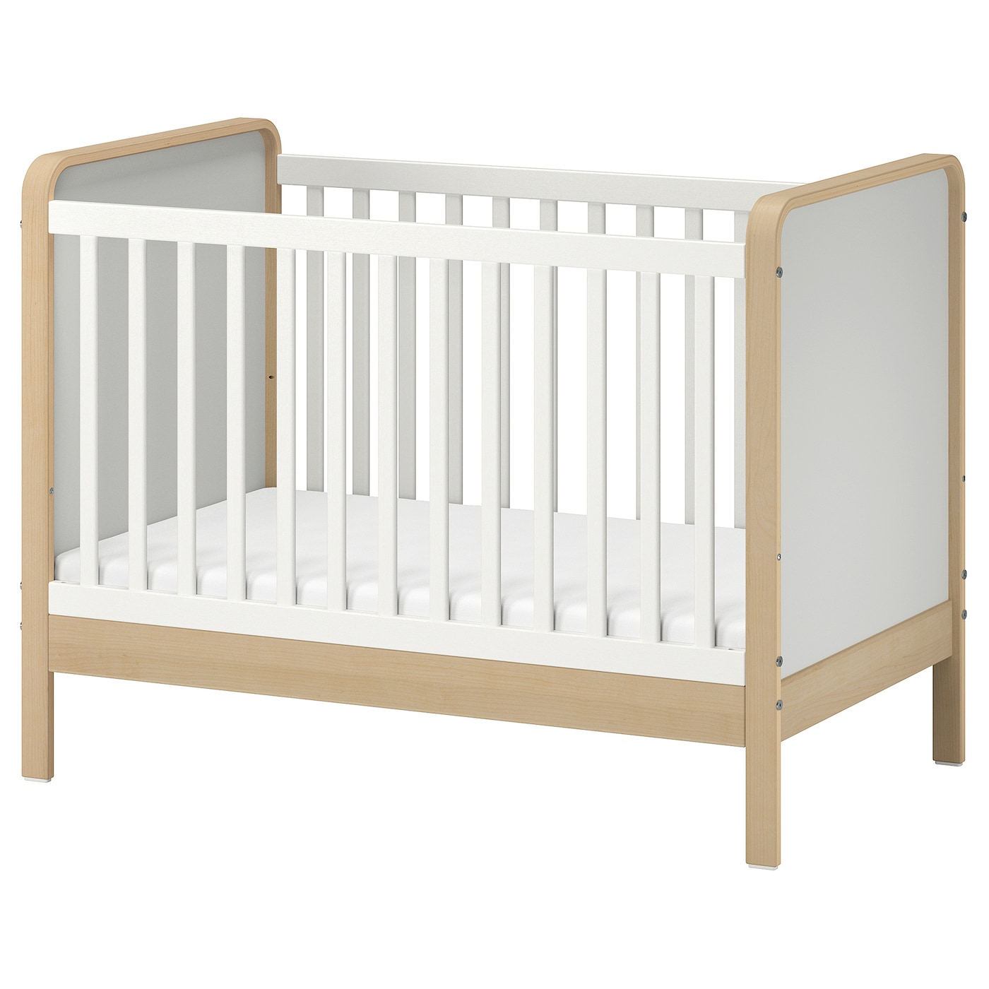 Детская кровать - ÄLSKVÄRD /АLSKVАRD IKEA/ АЛЬСКВАРД ИКЕА,  120х60 см, белый/под беленый дуб