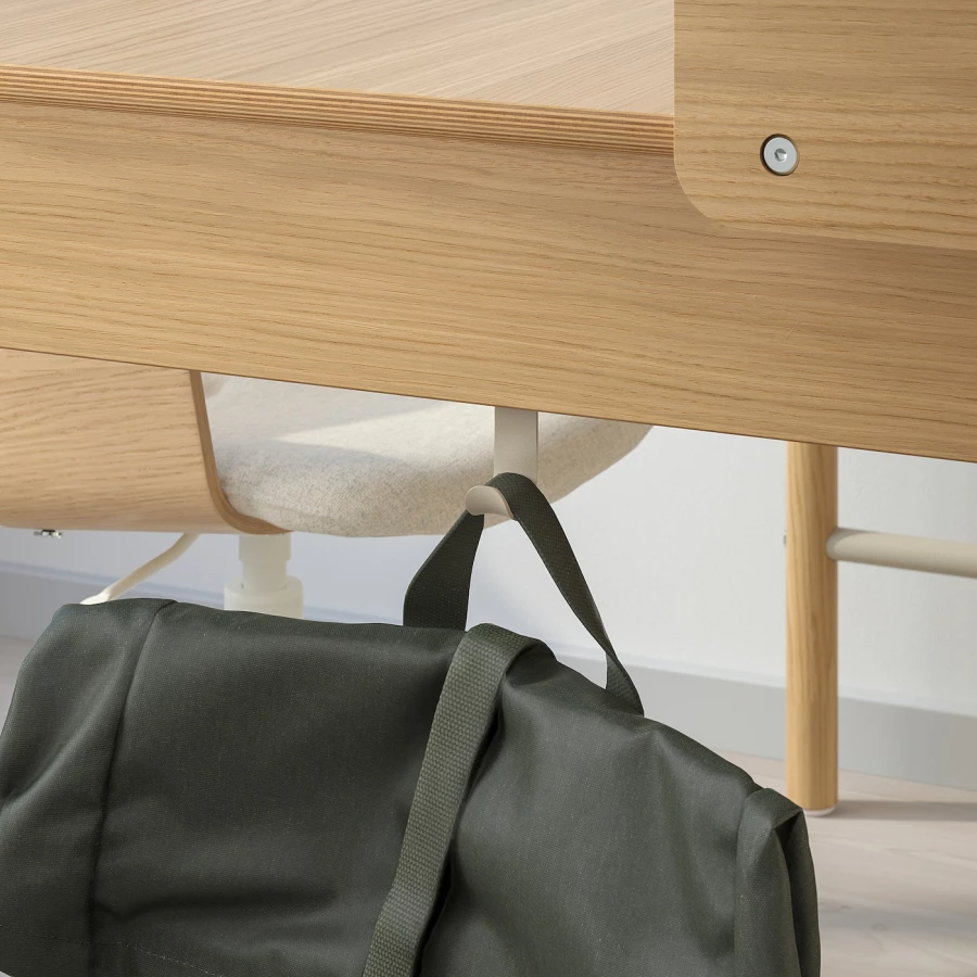 Письменный стол с ящиками - IKEA RIDSPÖ/RIDSPO, 140х70 см, дуб, РИДСПО ИКЕА (изображение №4)