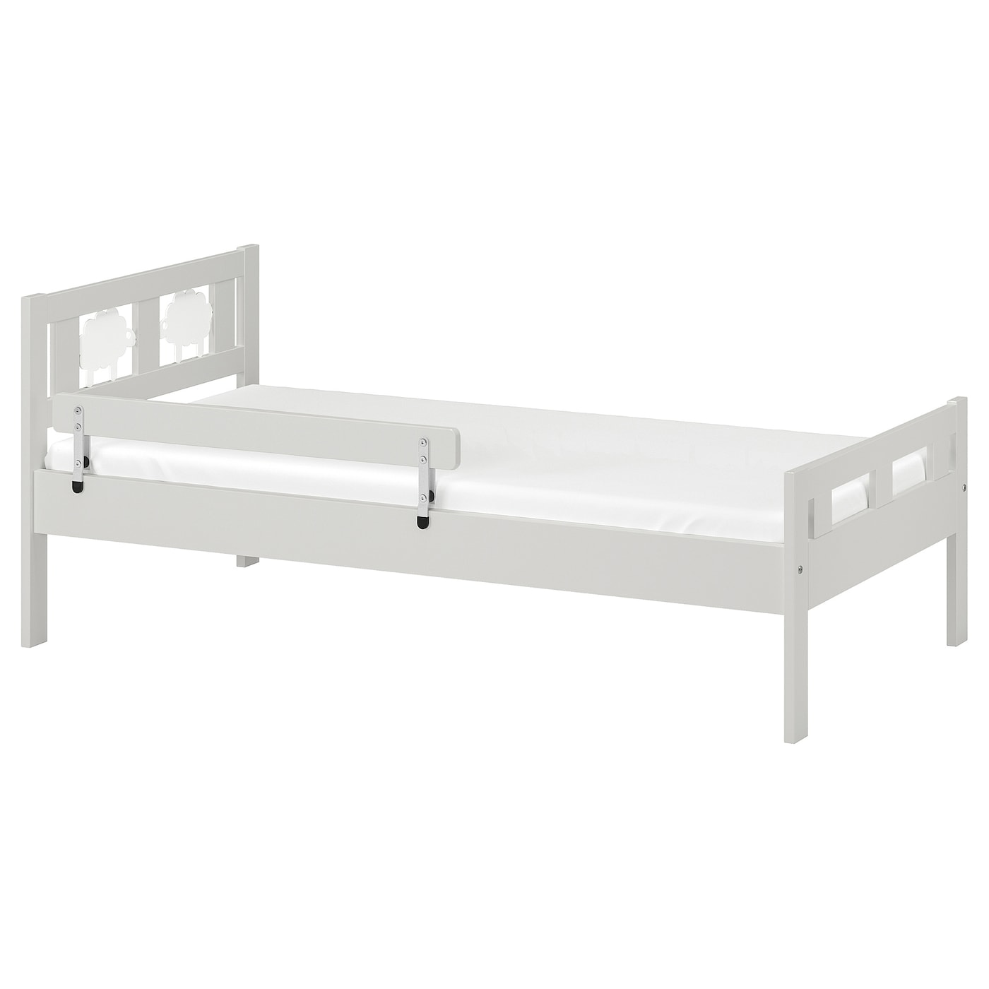 Каркас кровати с реечным дном - IKEA KRITTER, 160х70 см, серый, КРИТТЕР ИКЕА