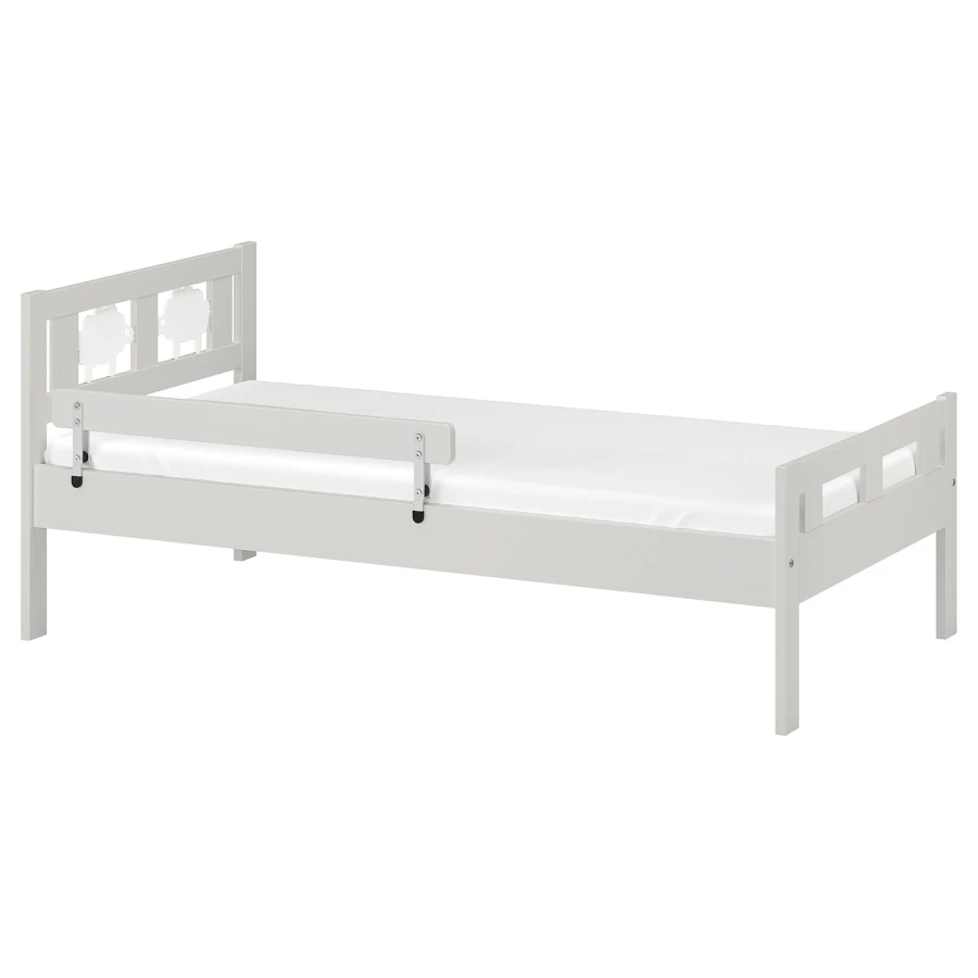 Каркас кровати с реечным дном - IKEA KRITTER, 160х70 см, серый, КРИТТЕР ИКЕА (изображение №1)