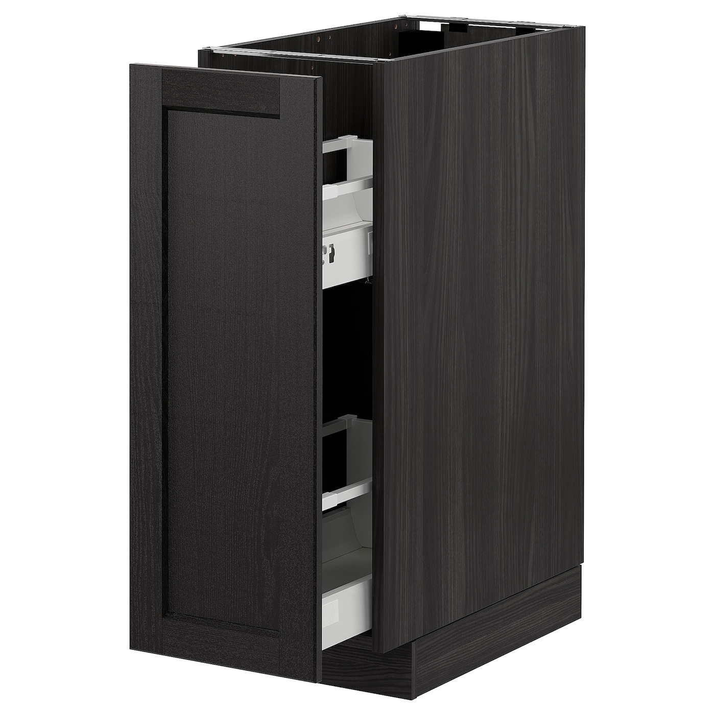 Напольный шкаф - IKEA METOD, 88x62x30см, черный, МЕТОД ИКЕА