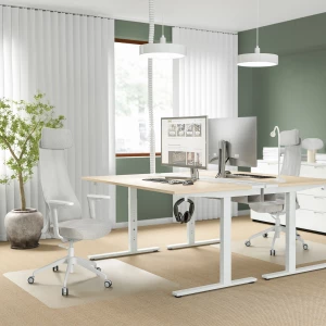 Второе фото. Офисный стул с подлокотниками - IKEA JÄRVFJÄLLET/JARVFJALLET/ЖАРВЖАЛЛЕТ ИКЕА, светло-серый