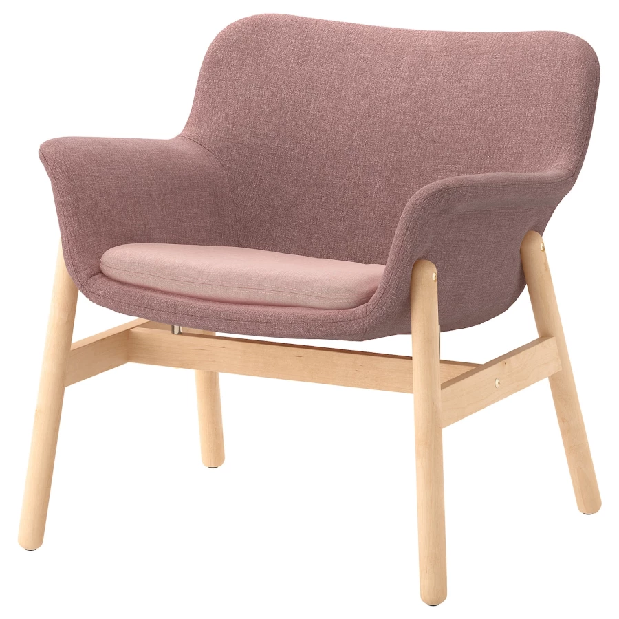 Кресло - IKEA VEDBO, 73х65х75 см, розовый, ВЕДБУ ИКЕА (изображение №1)