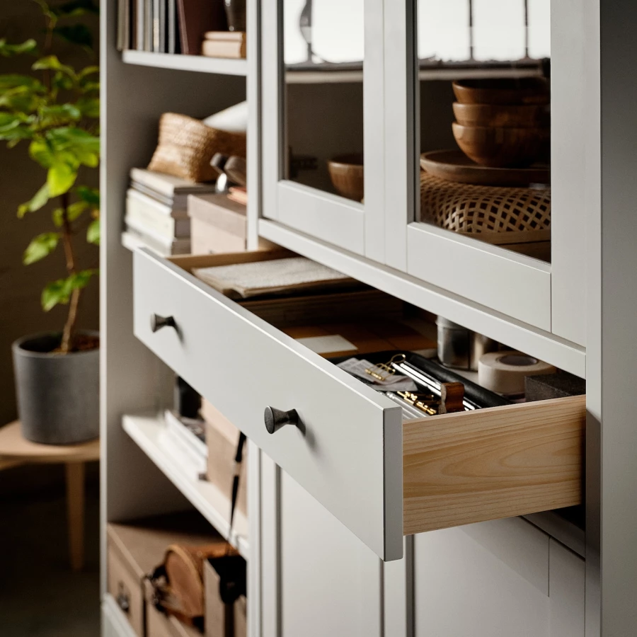 Книжный шкаф - IDANÄS IKEA / ИДАНАС ИКЕА, 39х244х211 см, белый (изображение №3)