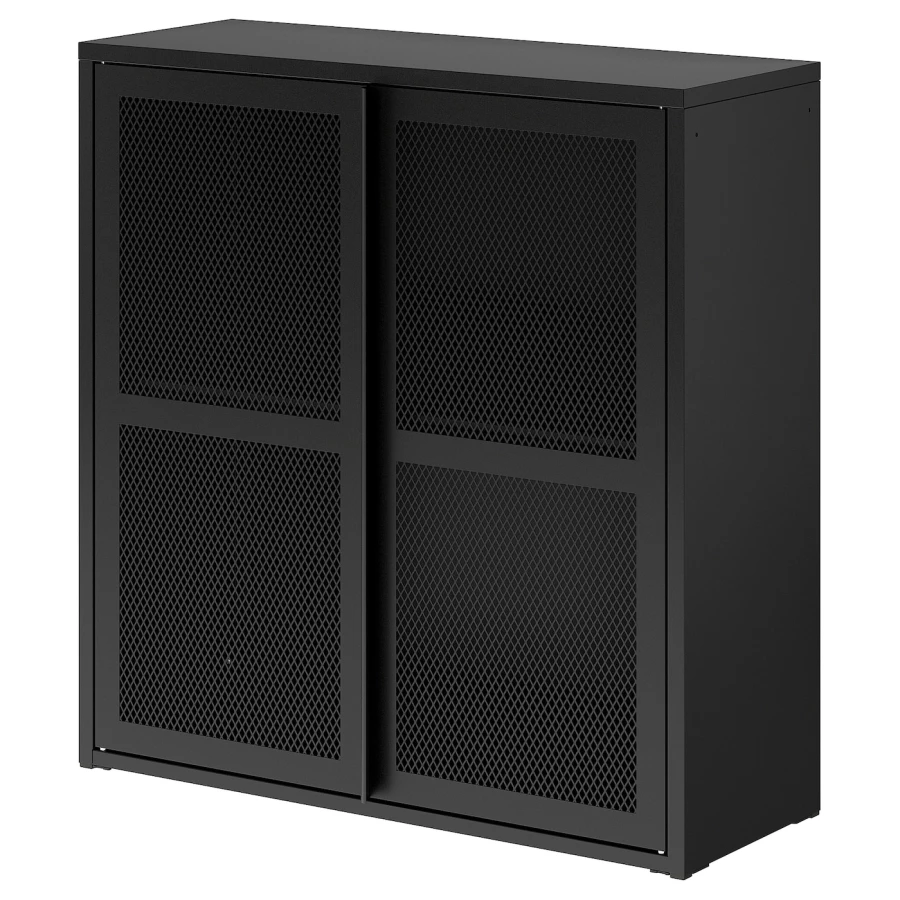 Шкаф - IKEA IVAR/ИВАР ИКЕА, 83х30х80 см, черный (изображение №1)