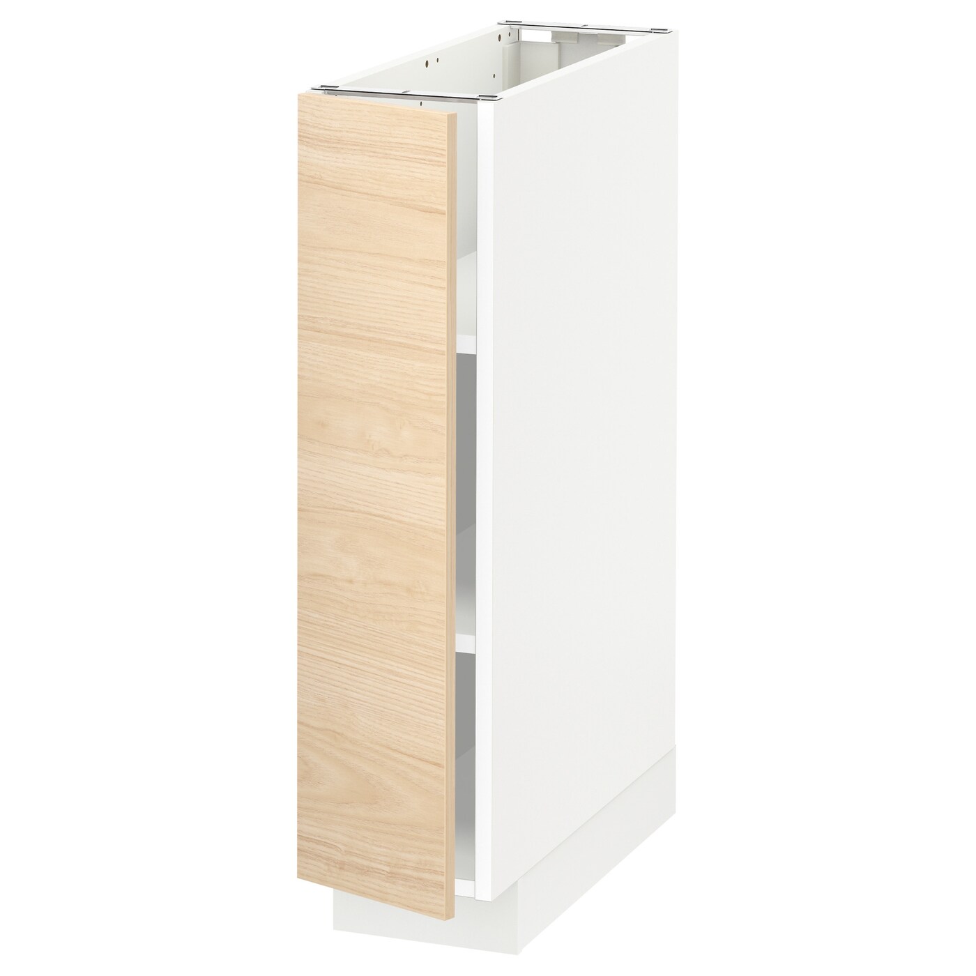 Напольный шкаф - METOD IKEA/ МЕТОД ИКЕА,  88х20 см, белый/под беленый дуб