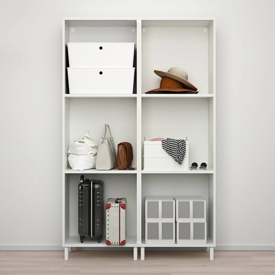Платяной шкаф - IKEA PLATSA/FONNES  / ПЛАТСА/ФОННЕС ИКЕА, 120x42x191 см, белый (изображение №4)
