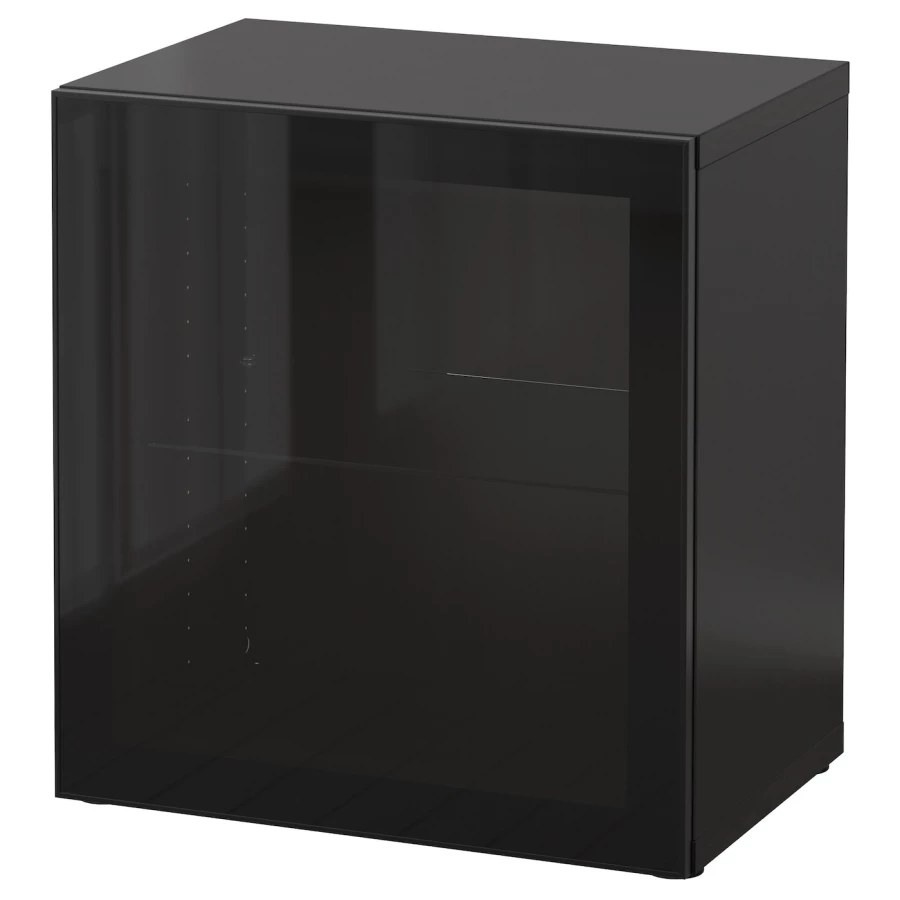 Шкаф - IKEA BESTÅ/BESTA/ БЕСТО ИКЕА,60x42x64 см, черный (изображение №1)
