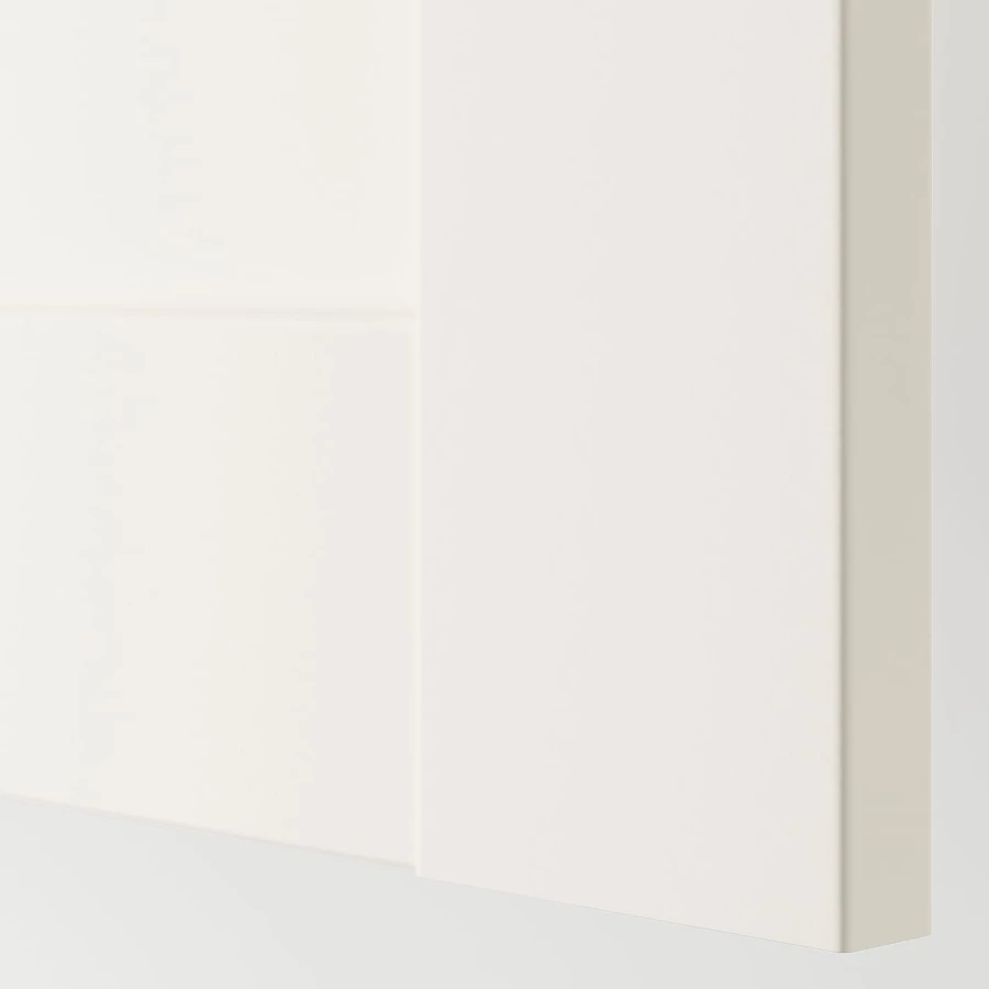Гардероб - IKEA PAX/BERGSBO/ПАКС/БЕРГСБУ ИКЕА, 200x38x236 см, белый / из матового стекла (изображение №4)
