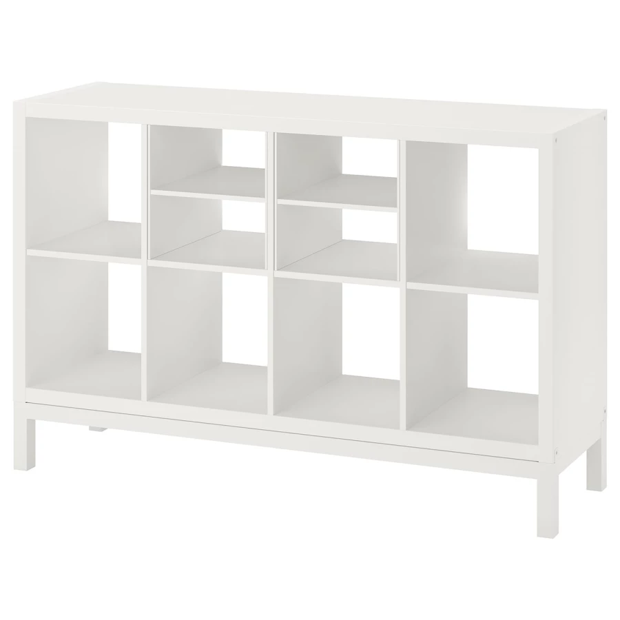 Книжный шкаф - IKEA KALLAX, 147х39х94 см, белый, КАЛЛАКС ИКЕА (изображение №2)
