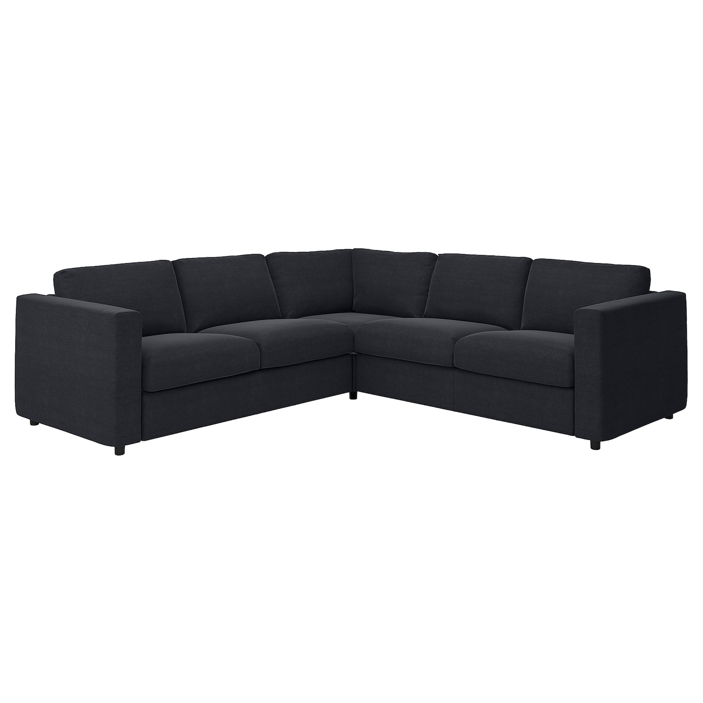 Чехол на угловой диван - IKEA VIMLE/ВИМЛЕ ИКЕА,  черный