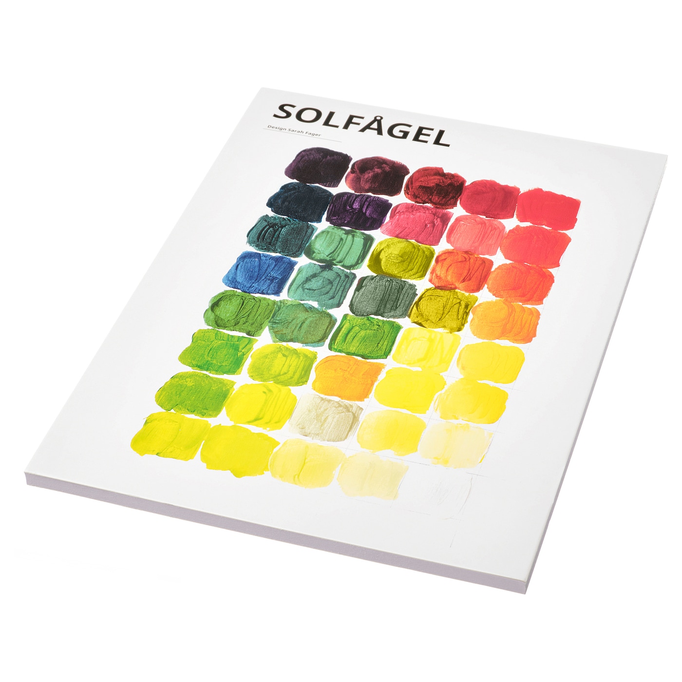 Покрасочный блок - IKEA SOLFÅGEL/SОLFAGEL/СОЛЬФОГЕЛЬ ИКЕА, 30х21 см, разноцветный