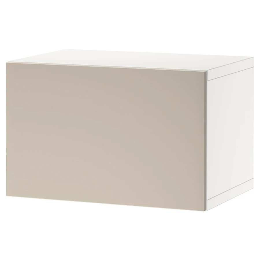Навесной шкаф - IKEA BESTÅ/BESTA, 60x42x38 см, серый, БЕСТО ИКЕА (изображение №1)