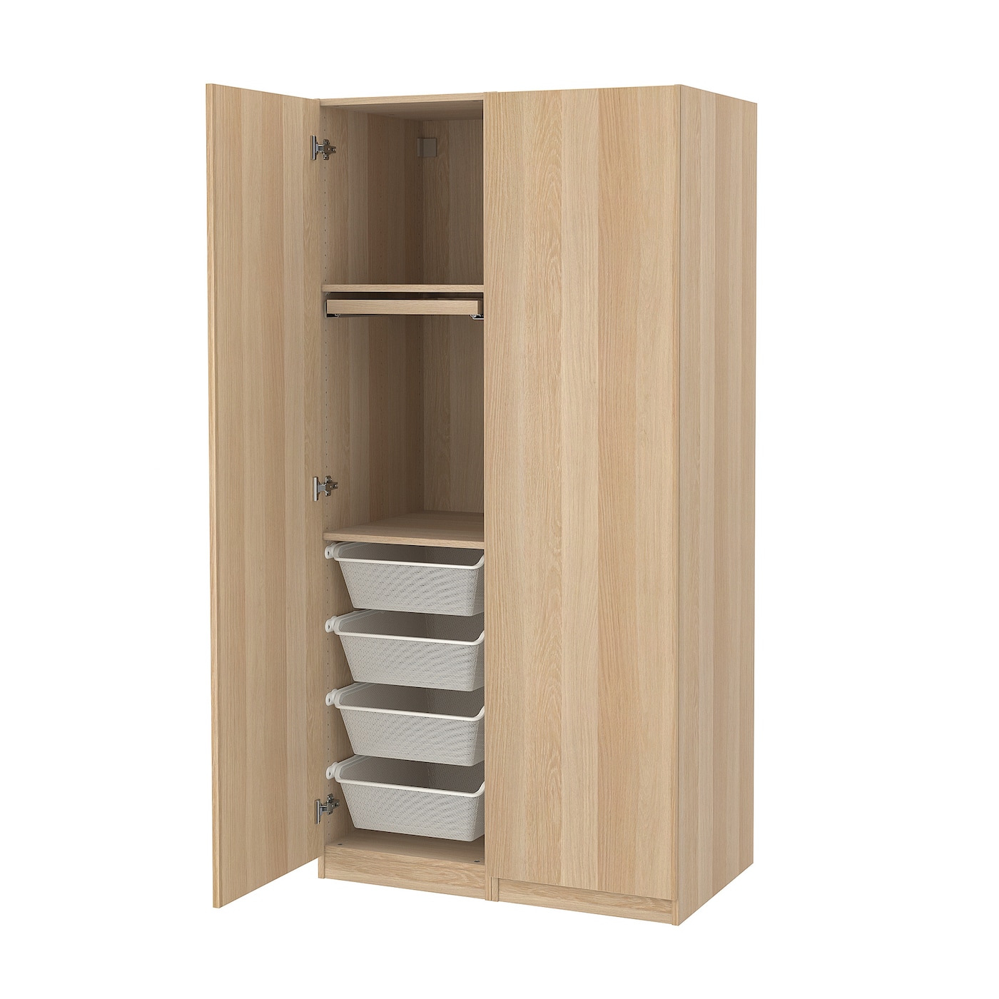 Шкаф - IKEA PAX/FORSAND/ПАКС/ФОРСАНД ИКЕА, 100х60х201,2 см, светло-коричневый