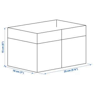 Второе фото. Коробка - DRÖNA/ DRОNA IKEA/ ДРЕНА ИКЕА, 18x25x15 см, синий