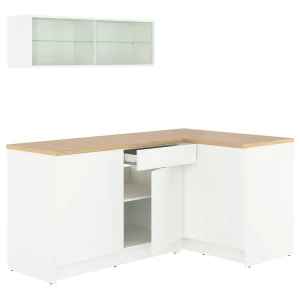 Комбинация кухонная прямая - KNOXHULT IKEA/ КНОКСХУЛЬТ ИКЕА, белый/под беленный дуб