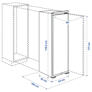 Второе фото. FORSNÄS Морозильная камера IKEA 700 встроенная. ИКЕА