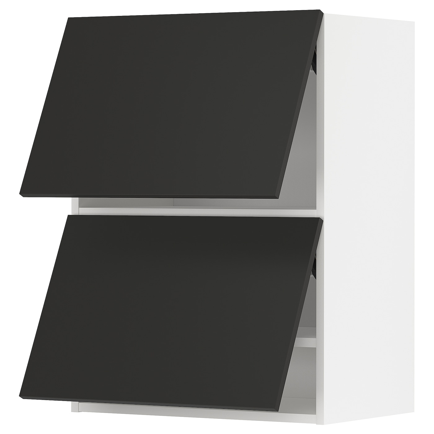 Навесной шкаф - METOD IKEA/ МЕТОД ИКЕА, 80х60 см, белый/черный