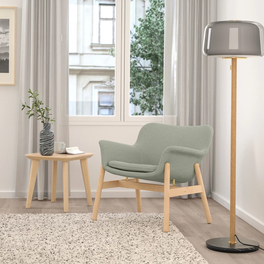 Кресло - IKEA VEDBO, 73х65х75 см, зеленый, ВЕДБУ ИКЕА (изображение №3)