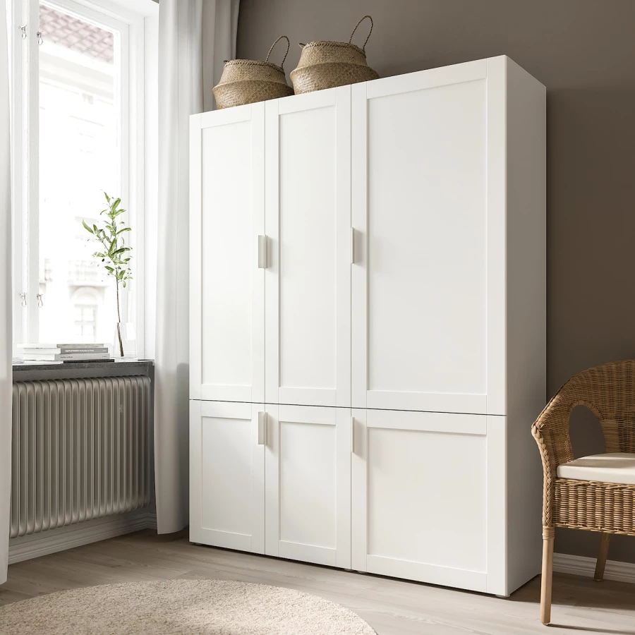 Дверца - SANNIDAL IKEA/ САННИДАЛЬ ИКЕА,  60x120 см, белый (изображение №2)