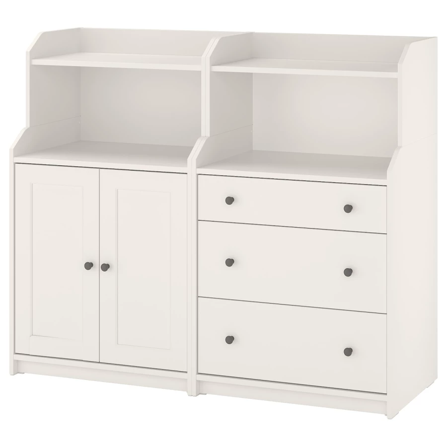 Шкаф - HAUGA IKEA/ХАУГА ИКЕА, 46х139х116 см, белый (изображение №1)