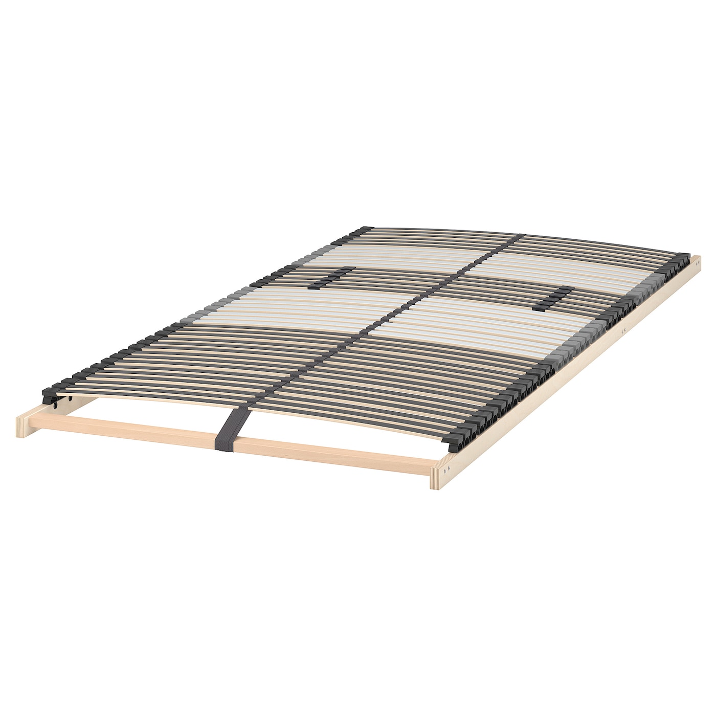 Нижняя часть кровати - LEIRSUND IKEA/ ЛЕЙРСУНД ИКЕА, 200х90 см, черный/коричневый
